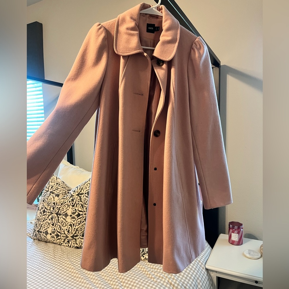 ASOS Pink Swing Winter Coat